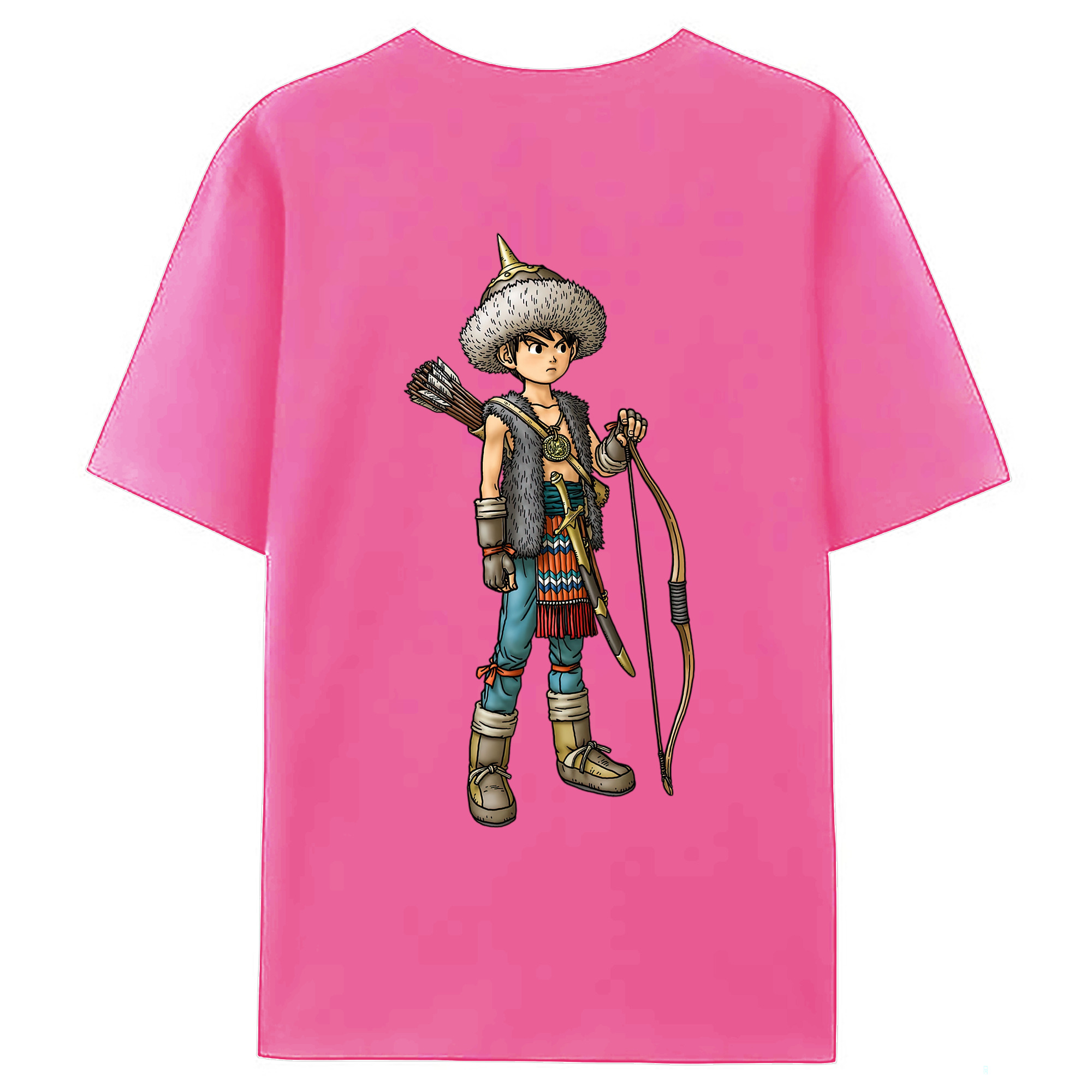 （画像用） ドラゴンクエスト Doragon Kuesuto Dragon Quest レディース半袖Tシャツ(バックプリント)